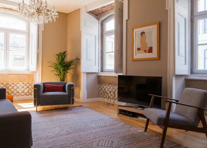 Alfama Baixa Spacious And Bright Blends The Historic And The Contemporary 2 Bedrs & 2 Bathrs Ac 18th Century Building 公寓 *