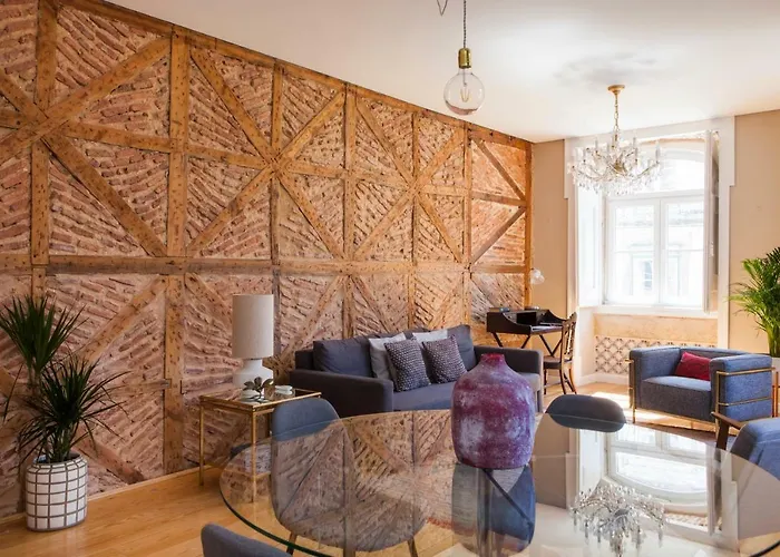 Alfama Baixa Spacious And Bright Blends The Historic And The Contemporary 2 Bedrs & 2 Bathrs Ac 18th Century Building 公寓 *
